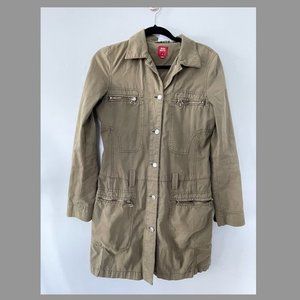 Miss Sixty Vintage Long Sleeve Army Green Denim Dress